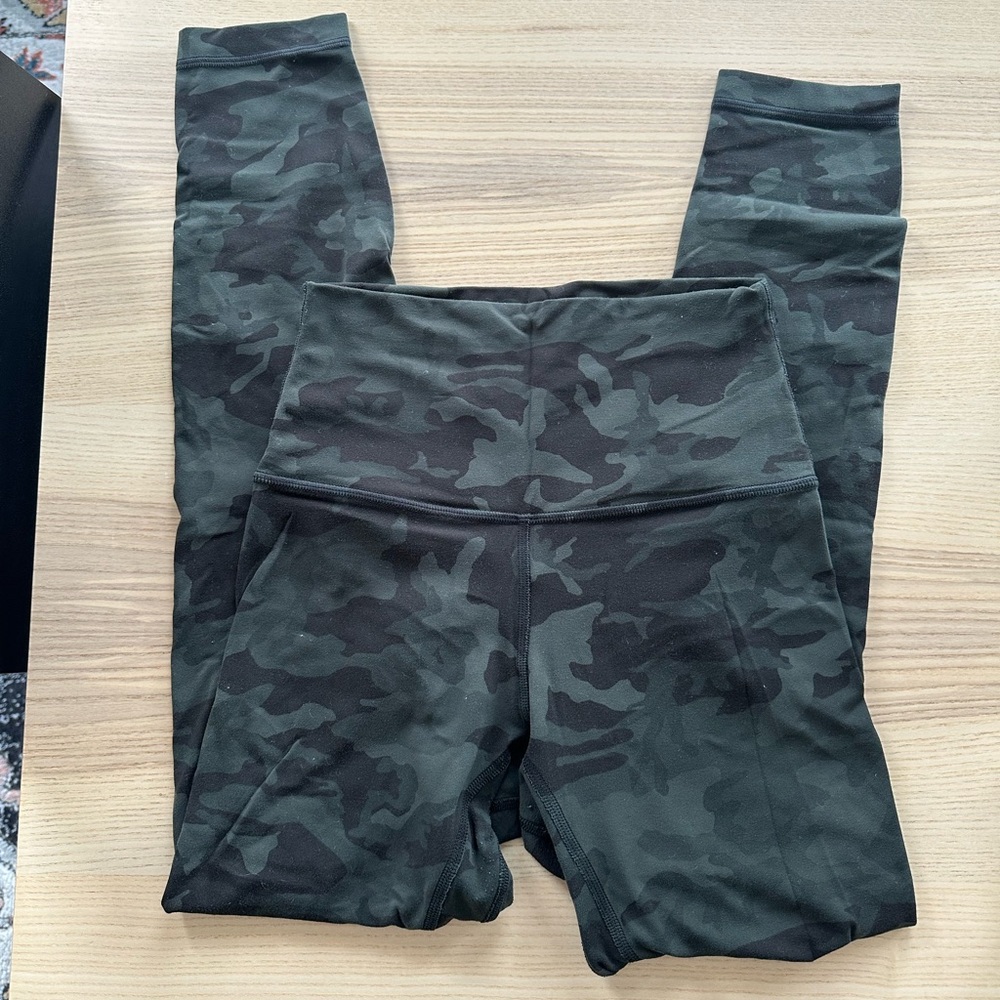 lululemon align legging green camo